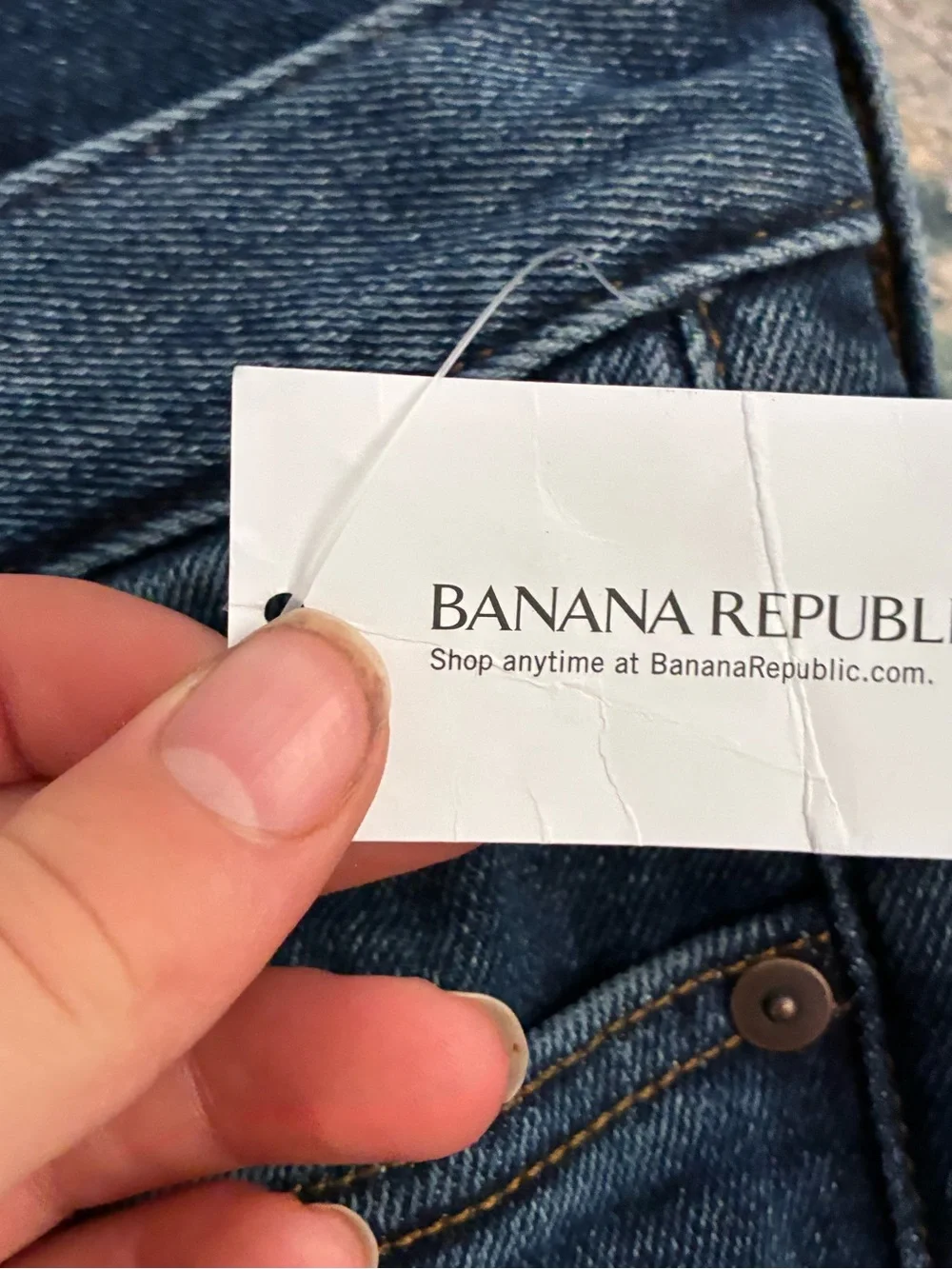 Banana Republic Slim Men’s Jeans in Dark Blue Wash